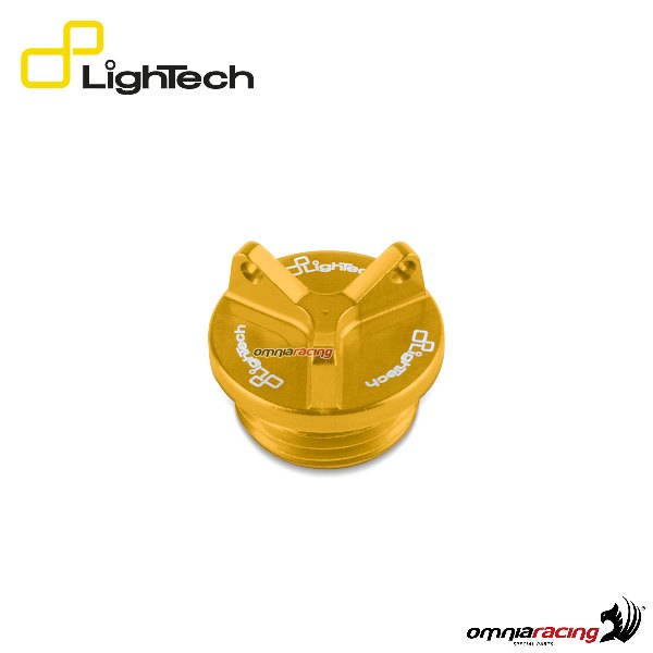 Tappo carico olio motore Lightech in ergal oro per Ducati Panigale V4 2018>