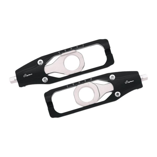 Lightech black chain adjusters Aprilia Tuono V4 2018-2020