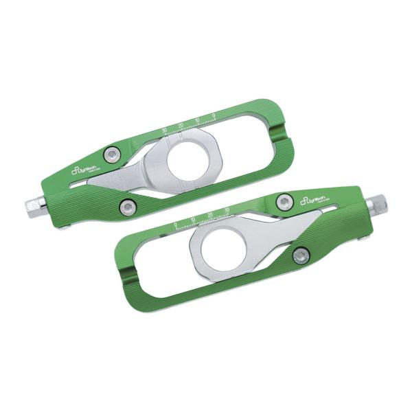 Coppia tendicatena Lightech verde Kawasaki ZX10R 2011-2015