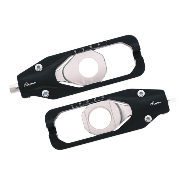 Lightech ergal chain adjuster black color for Yamaha YZF R1 / R1M 2020-2024