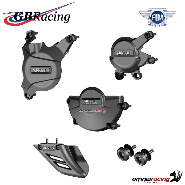 Kit protezioni carter motore/catena GBRacing per Honda CBR600RR 2007>2016
