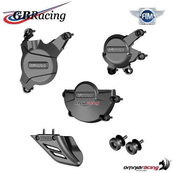 Kit protezioni carter motore/catena GBRacing per Honda CBR600RR 2007-2016