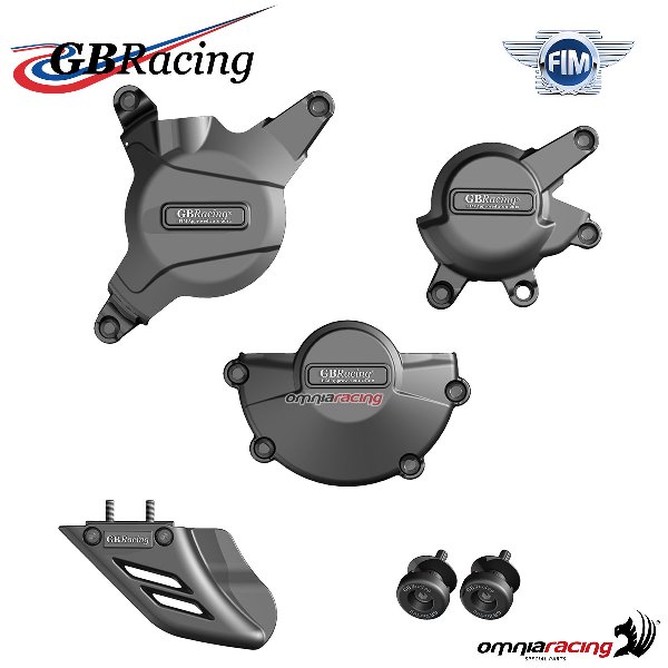 Kit protezioni carter motore/catena race GBRacing per Honda CBR600RR 2007>2016