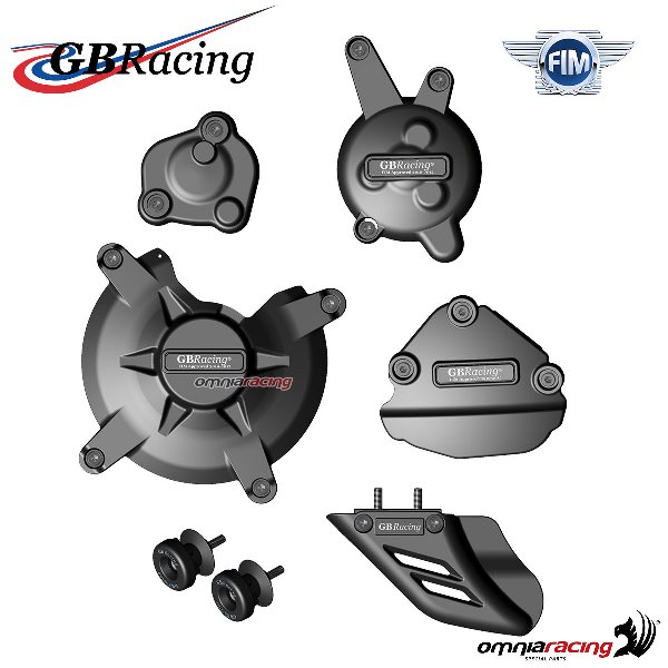 Kit completo protezioni carter motore/catena GBRacing Yamaha Fazer 800 2010-2015