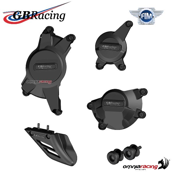 Kit completo protezione motore/telaio/catena GBRacing per Suzuki GSXR1000 2009-2016