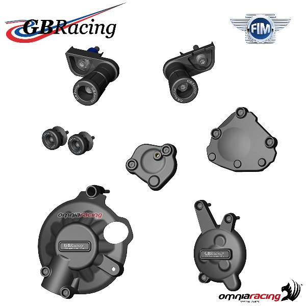 Kit completo protezione motore/telaio GBRacing per Yamaha YZF R1 2007-2008