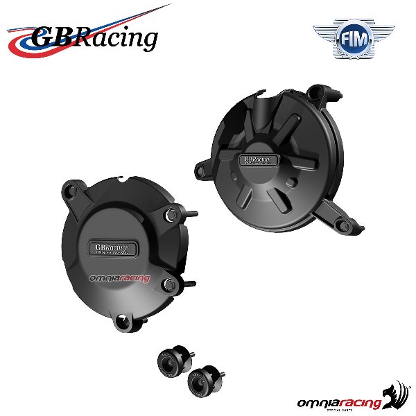 Kit protezione carter motore + nottolini cavalletto GBRacing Aprilia RSV4 2010-2020