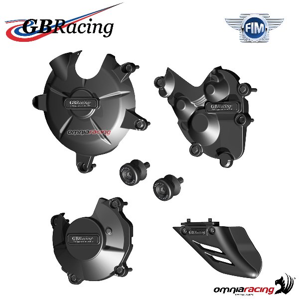 Kit completo protezione motore/catena GBRacing per Kawasaki Ninja ZX6R 2007-2008