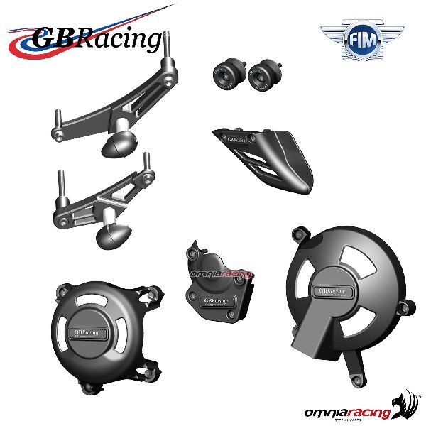 Complete engine/frame/chain protection set race use GBRacing Triumph Daytona 675 2006-2010