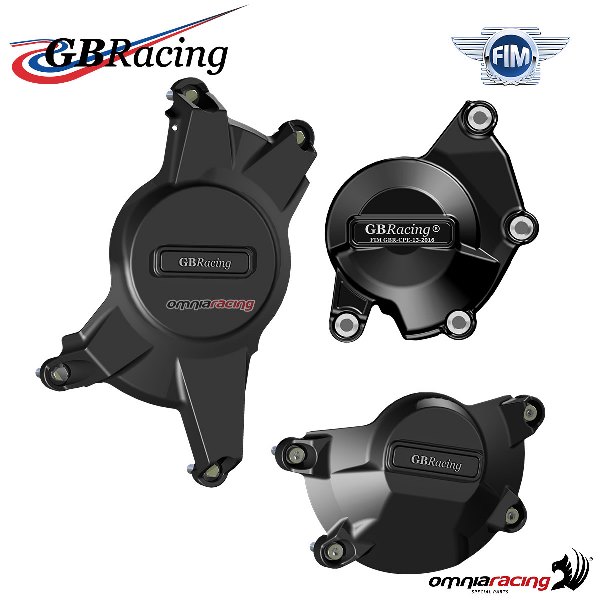 Complete engine crankcase cover protection set GBRacing for Suzuki GSXR1000 2009-2016