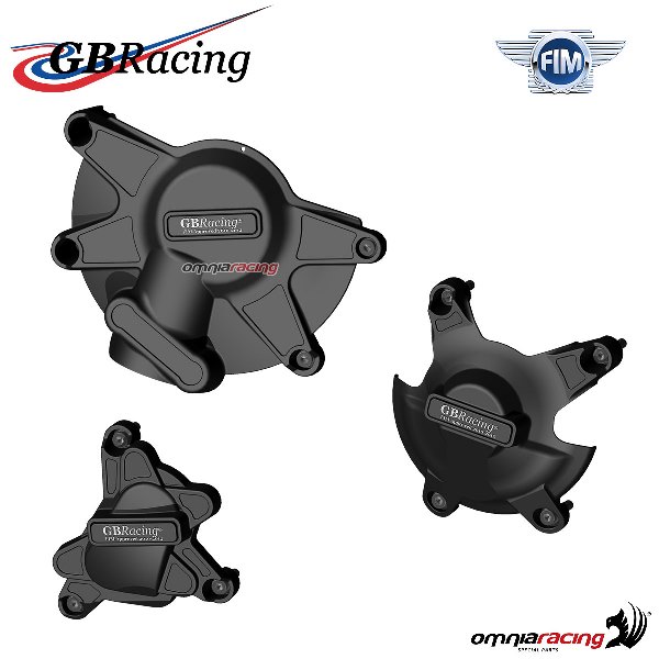 Set completo protezione carter motore GBRacing per Yamaha YZF R1 2009-2014