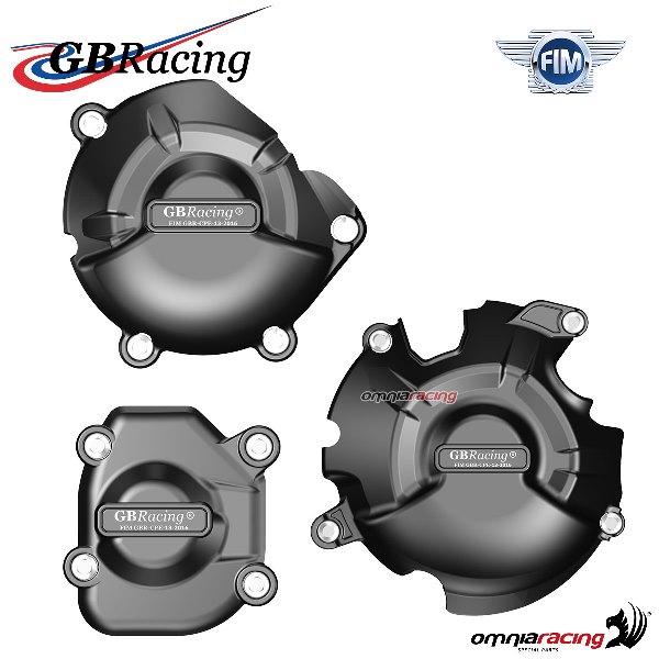 Set completo protezione carter motore GBRacing per Kawasaki Z800/E 2013-2016