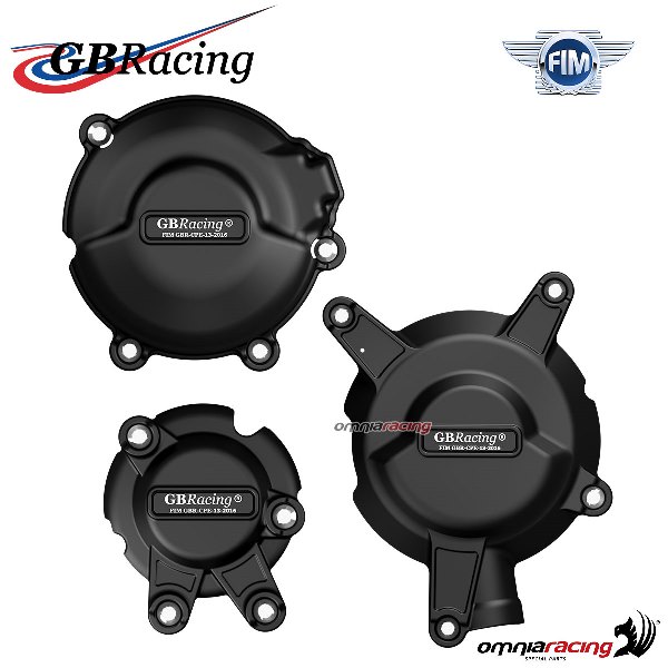 Complete Engine Crankcase Cover Protection Gbracing for Kawasaki Zxr400 1999 - Ec-zxr400-l1-l9-set-gbr