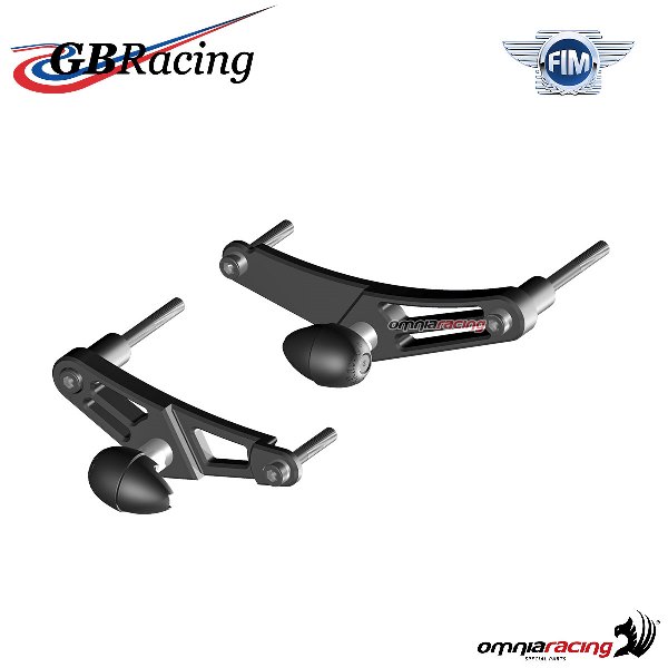 Coppia slider tamponi paratelaio uso pista GBRacing Triumph Street Triple R 2007-2010