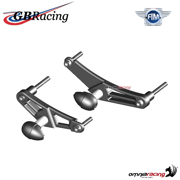 Coppia slider tamponi paratelaio GBRacing per Triumph Daytona 675 2006-2010
