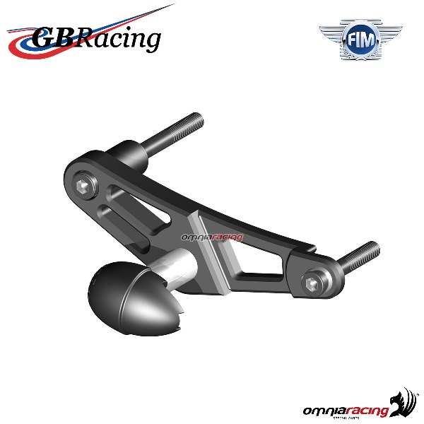 Slider tampone paratelaio ricambio sinistro GBRacing Triumph Daytona 675 2006-2010