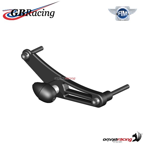 Slider tampone paratelaio ricambio destro uso pista GBRacing Triumph Daytona 675 2006-2010