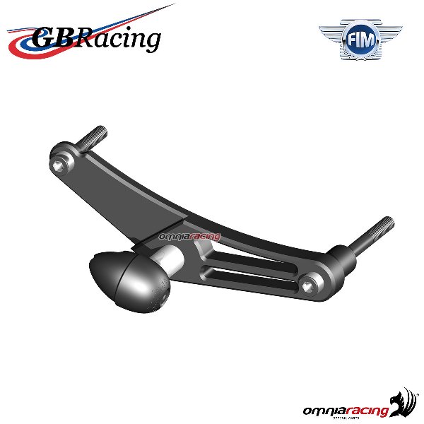 Slider tampone paratelaio ricambio destro GBRacing Triumph Daytona 675 2006-2010