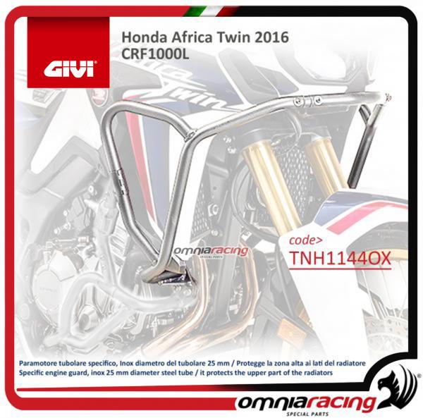GIVI Paramotore - Protezioni Motore Tubolare Inox 25mm specifico per Honda CRF1000L Africa Twin 2016