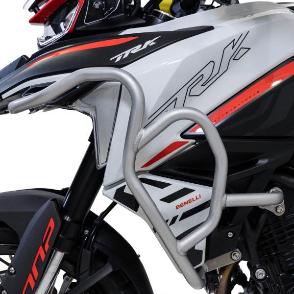 Engine guard Isotta light grey crash bars Benelli TRK702 2023-2024