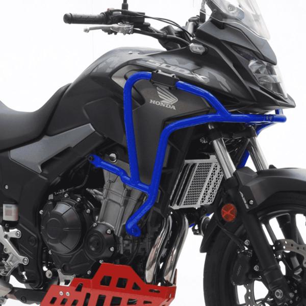 Engine guard Isotta blue crash bars Honda CB500X 2019-2023
