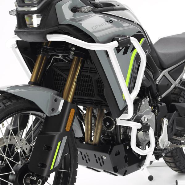 Engine guard Isotta high white crash bars CFmoto MT450 2024