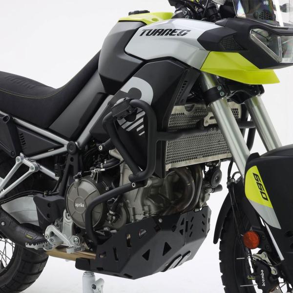Engine guard Isotta black crash bars Aprilia Tuareg 660 2022-2024