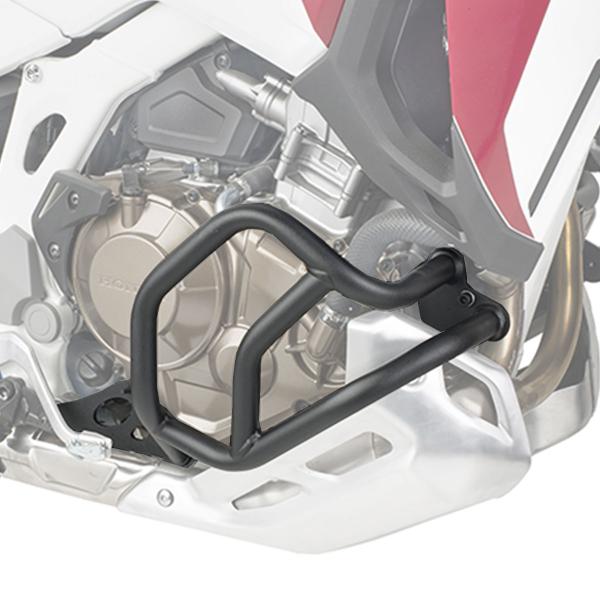 Kappa black tubular crash bars Honda CRF1100L Africa Twin 2020-2022