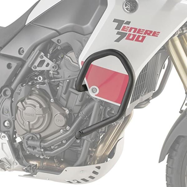 Kappa black tubular crash bars Yamaha Tenere 700 2019-2020
