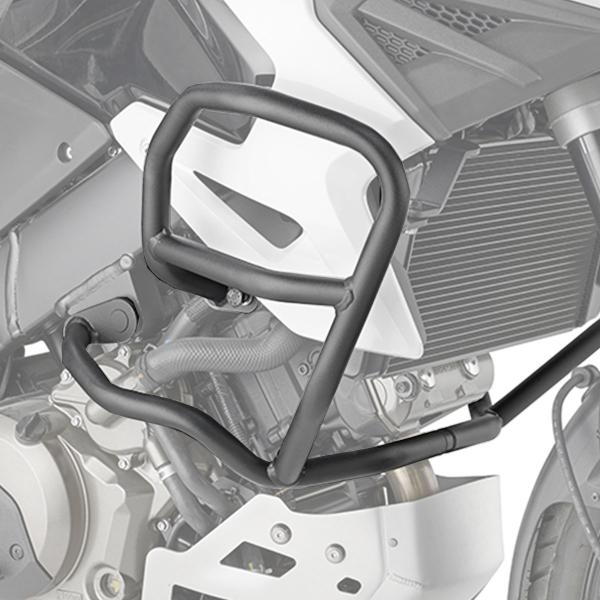 Kappa black tubular crash bars Suzuki Vstrom 1050 2020-2021 2020-2022