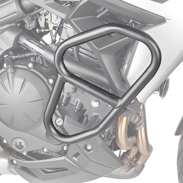 Kappa black tubular crash bars Kawasaki Versys 650 2022