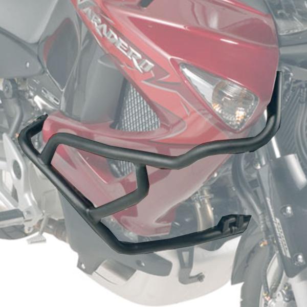 Kappa black tubular crash bars Honda XL1000V Varadero 2007-2012