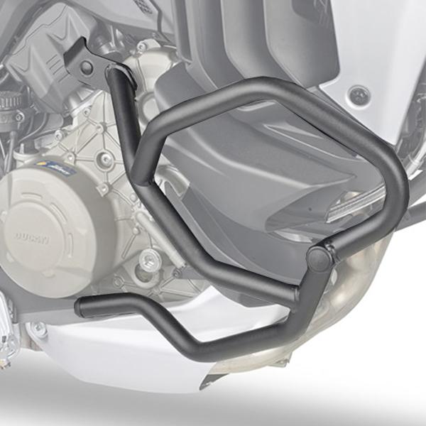 Kappa black tubular crash bars Ducati Multistrada V4/V4S 2021-2022