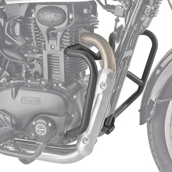 Kappa black tubular crash bars Benelli Imperiale 400 2020