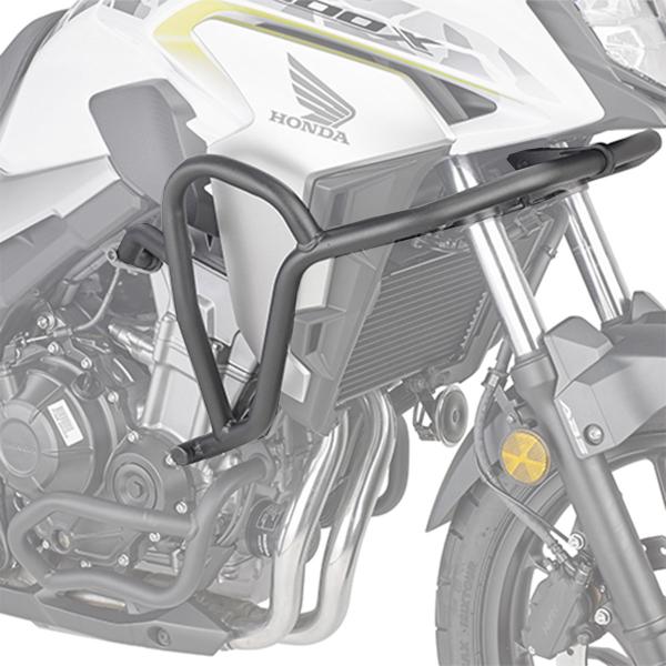 Kappa black high tubular crash bars Honda CB500X 2019-2023