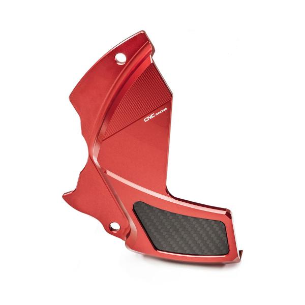 Cover pignone CNC Racing alluminio rosso Ducati Diavel 1200 2010-2018