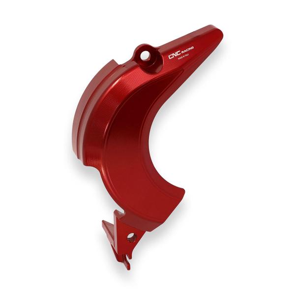 Cover pignone CNC Racing alluminio rosso Ducati Panigale V4 2018-2024