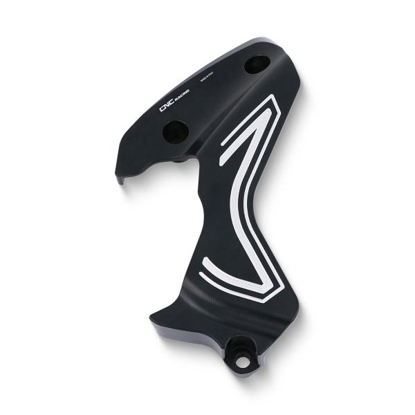 CNC Racing black aluminum front sprocket cover Ducati DesertX 937 2022-2024