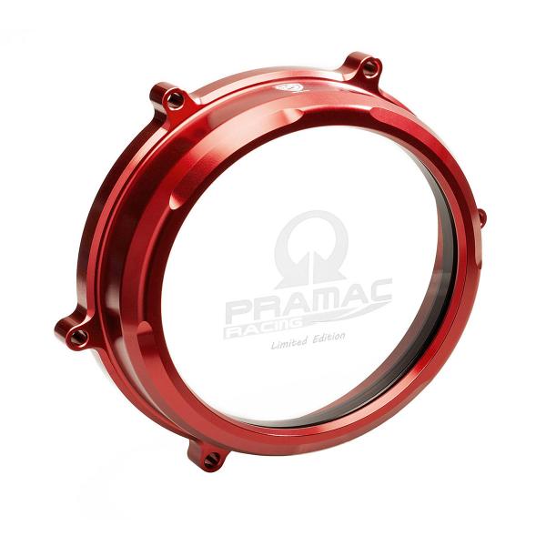 Carter frizione olio trasparente rosso CNC Racing Pramac Ducati Panigale 1199 2012-2014