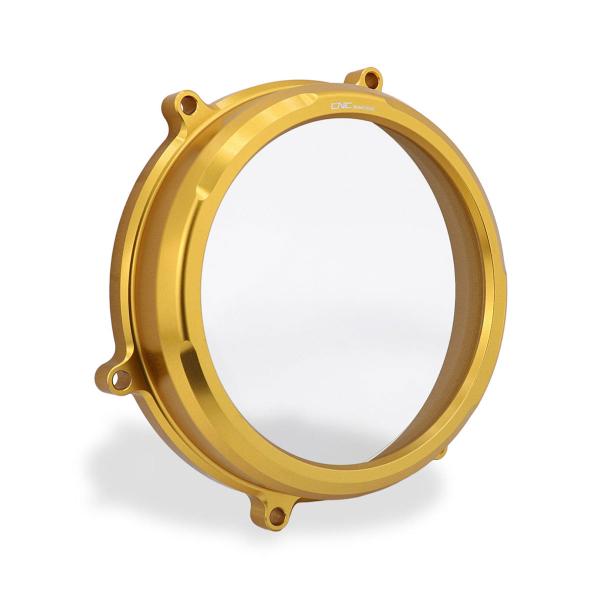 CNC Racing gold clear oil clutch cover Ducati Panigale 959 2016-2019