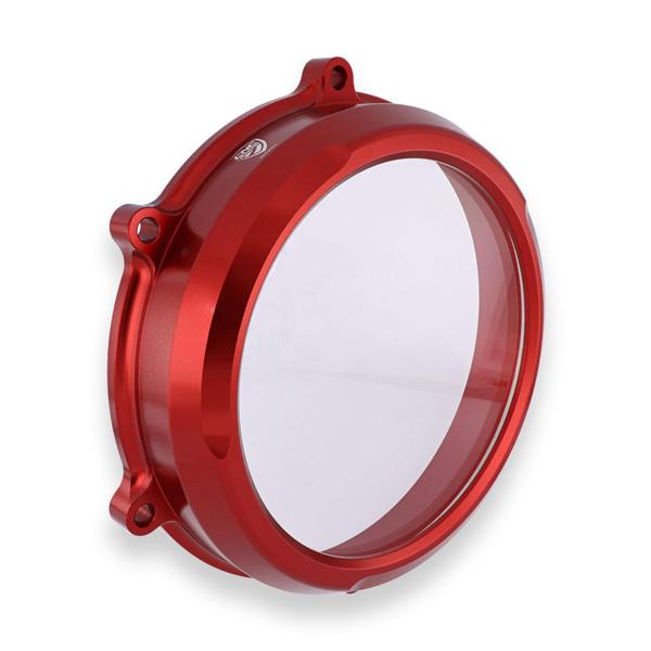 Carter frizione olio trasparente rosso CNC Racing Ducati Multistrada V4 2021-2024