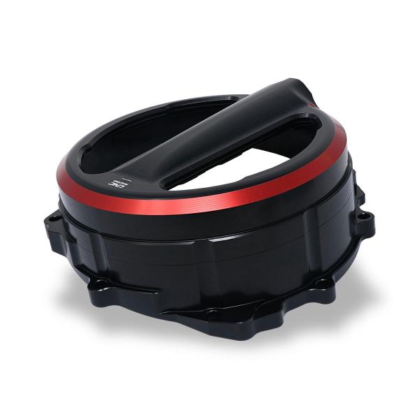 Clear clutch cover CNC Racing black/red Mv Agusta Dragster 800 2014-2017