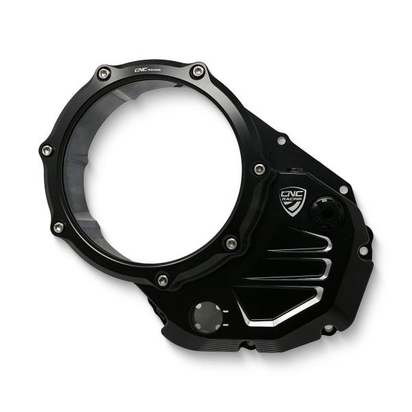 Carter frizione olio trasparente nero CNC Racing Ducati Diavel 1260S 2019-2022