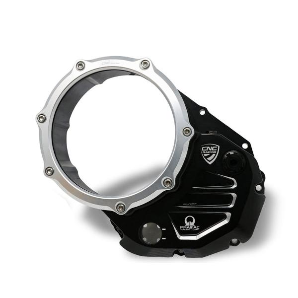 Carter frizione olio trasparente nero/argento CNC Racing Pramac Ducati Multistrada 1200 2015-2017