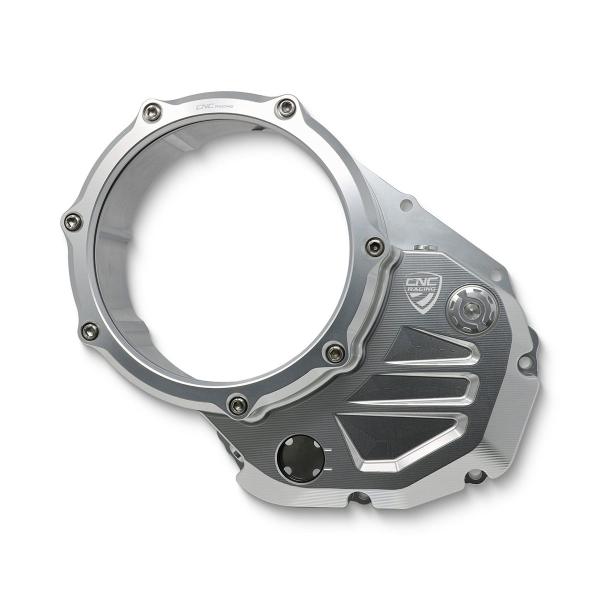 Carter frizione olio trasparente argento CNC Racing Ducati Hypermotard 939 2016-2018