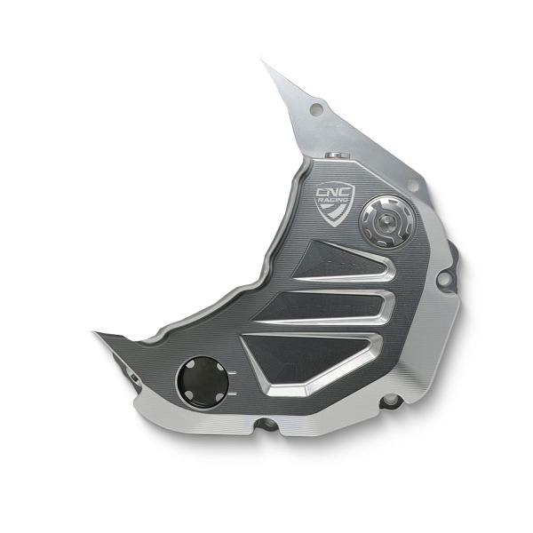 Carter frizione olio alluminio argento CNC Racing Ducati DesertX 937 2022-2024