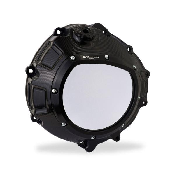 Clear clutch cover CNC Racing black BMW S1000R 2014-2020