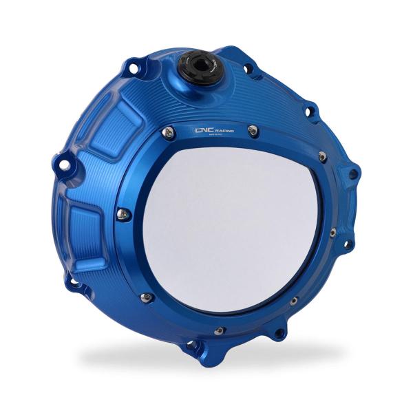 Clear clutch cover CNC Racing blue BMW S1000R 2014-2020
