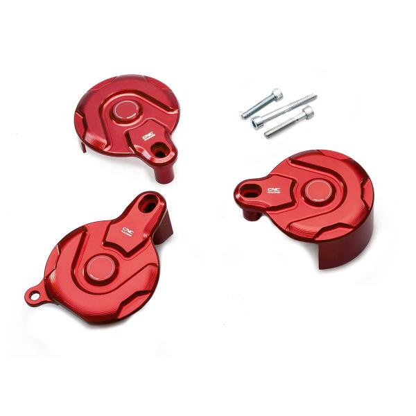 CNC Racing red kit pulleys cover Ducati Hypermotard 796 2010-2012