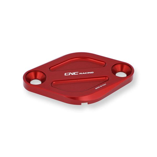 Cover ispezione fase CNC Racing rosso Ducati Multistrada V4 Pikes Peak 2022-2024